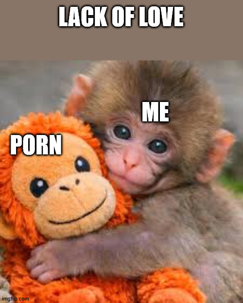 Life punches me | LACK OF LOVE; ME; PORN | image tagged in punch monkey,forever alone,lonely,no love | made w/ Imgflip meme maker
