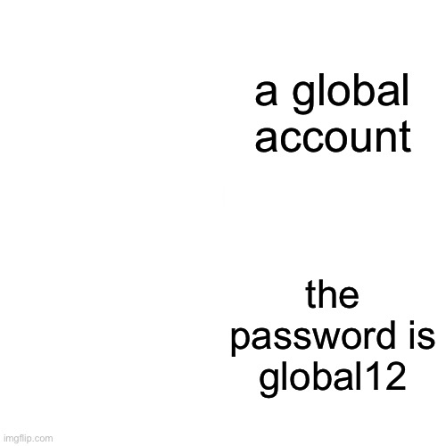 Drake Hotline Bling | a global account; the password is global12 | image tagged in memes,drake hotline bling | made w/ Imgflip meme maker