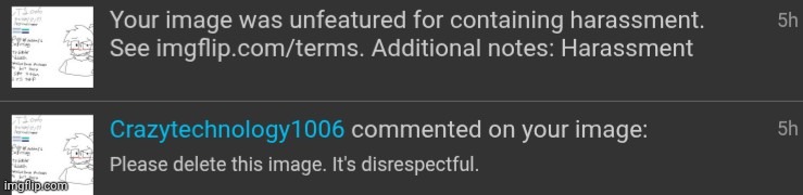 context for why I was banned. someone couldn't handle a harmless joke apparently. | made w/ Imgflip meme maker