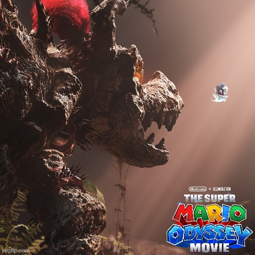 Super Mario Odyssey movie meme | image tagged in memes,super mario odyssey,movie,dry bowser,cappy,gaming | made w/ Imgflip meme maker