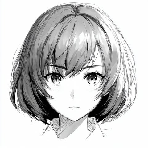 Anime girl Blank Meme Template