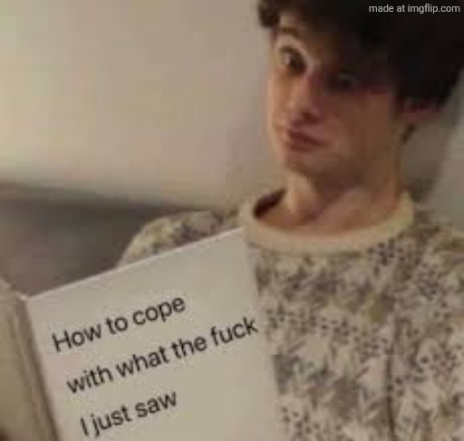 How to cope with what tf I just saw temp | image tagged in how to cope with what tf i just saw temp | made w/ Imgflip meme maker