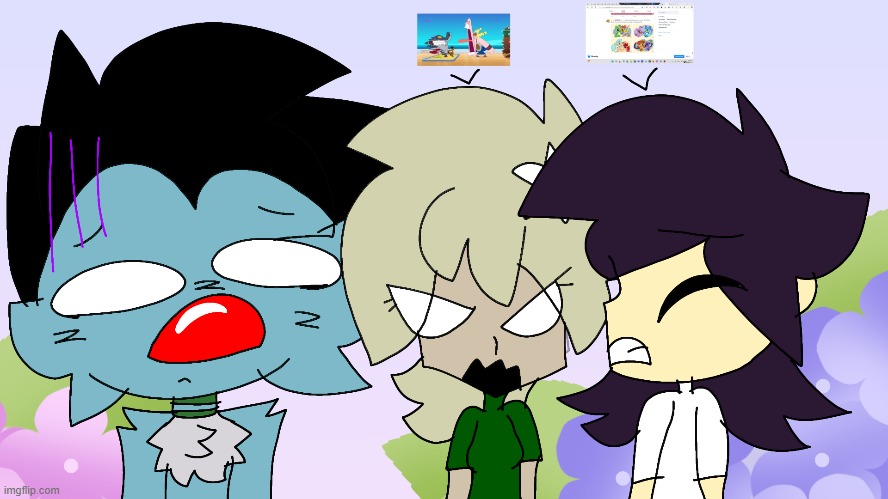 Wanted to share my art here | image tagged in cookie run kingdom,danganronpa,oggy and the cockroaches | made w/ Imgflip meme maker