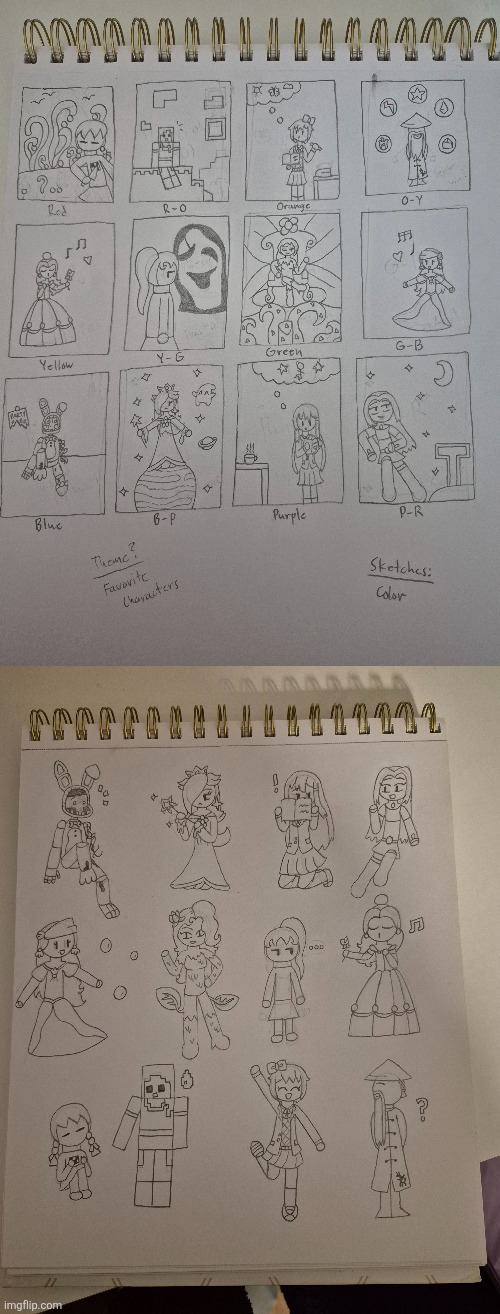 Sketches + Final Render for a project | made w/ Imgflip meme maker