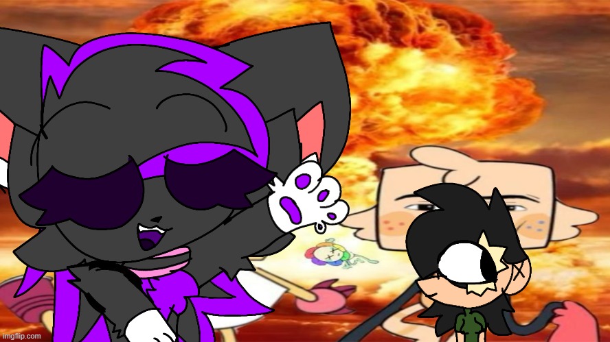 Temo Oggy | image tagged in oggy,oggy and the cockroaches | made w/ Imgflip meme maker