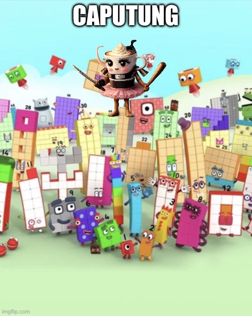 CapuTung Card thingy | CAPUTUNG | image tagged in numberblocks army 2 | made w/ Imgflip meme maker