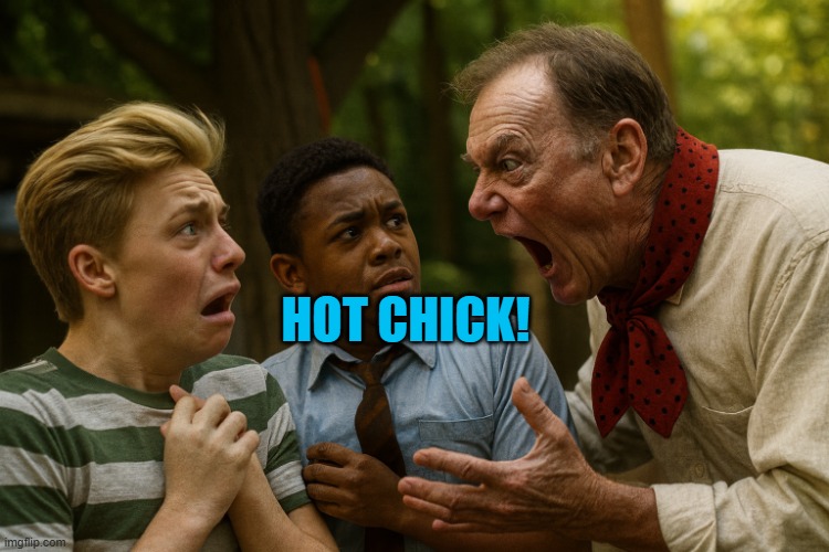 HOT CHICK! | image tagged in detected | made w/ Imgflip meme maker