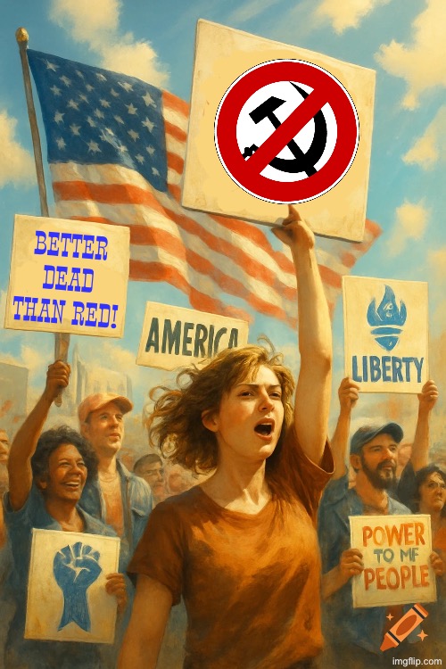 Marxism is as christian as tokugawa ieyasu | BETTER DEAD THAN RED! | image tagged in propaganda | made w/ Imgflip meme maker