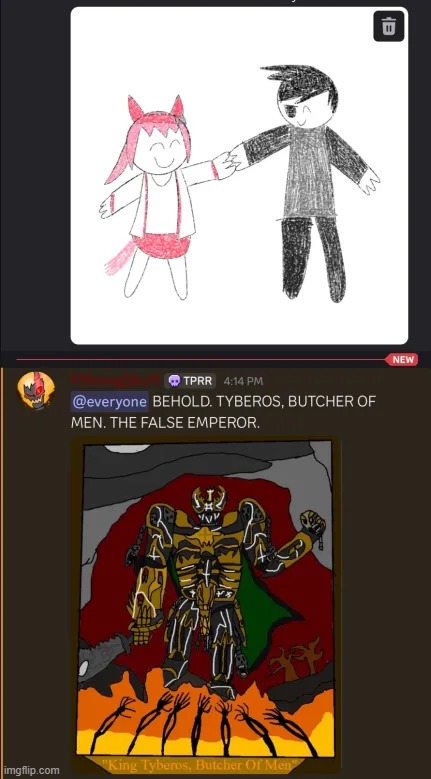 Average Bossfights discord art posting | made w/ Imgflip meme maker