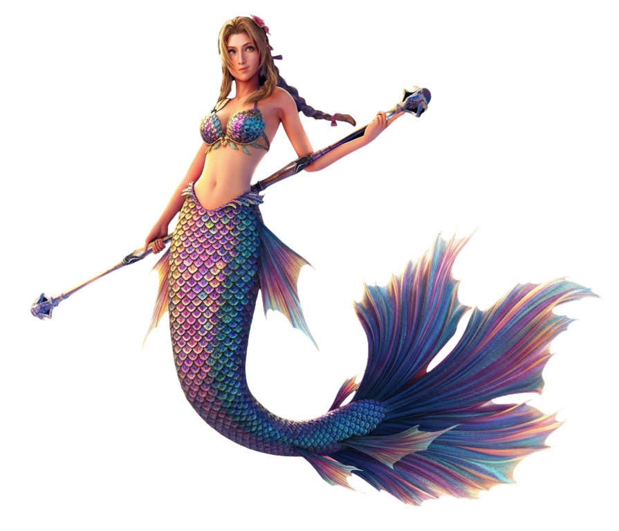 Mermaid Aerith Blank Meme Template