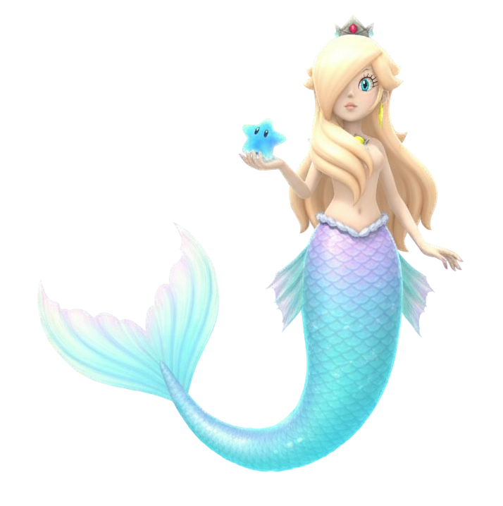 Mermaid Rosalina Blank Meme Template