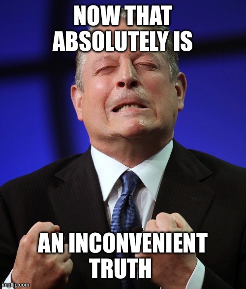 NOW THAT ABSOLUTELY IS AN INCONVENIENT TRUTH | image tagged in al gore | made w/ Imgflip meme maker