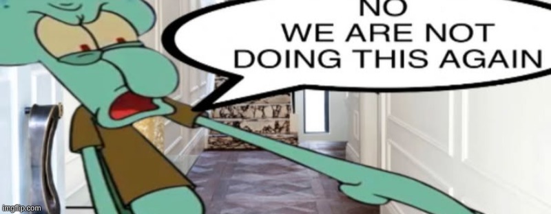 No, we are not doing this again | image tagged in no we are not doing this again | made w/ Imgflip meme maker