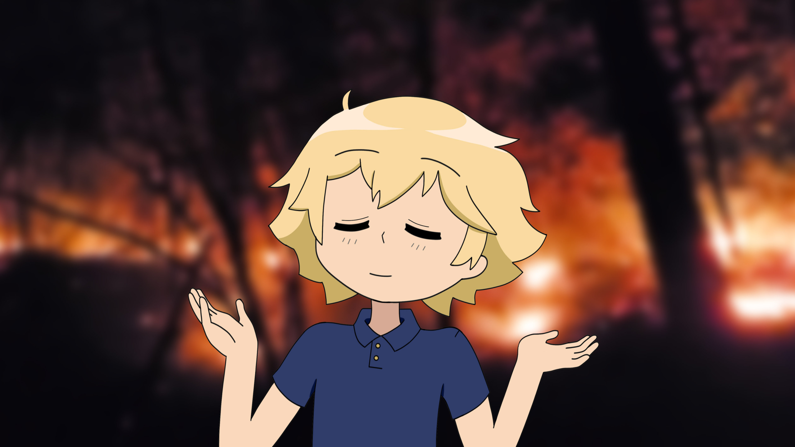 FloppyFish - Welp (Fire) Blank Meme Template