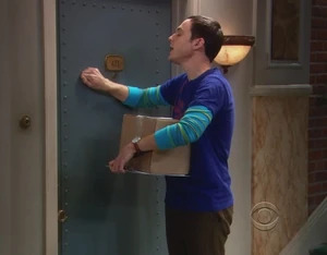 Sheldon knocking BBT Blank Meme Template