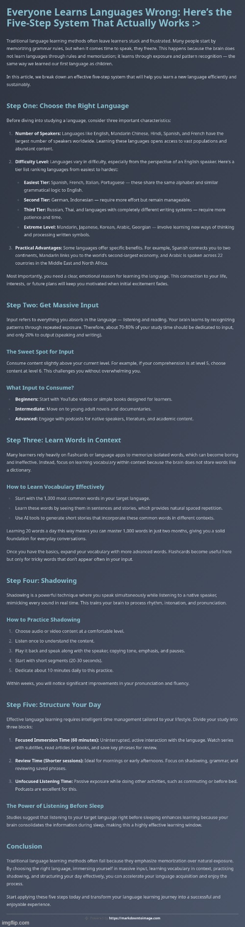 Language-Learning 101 :> | image tagged in simothefinlandized,language learning,infographic,tutorial | made w/ Imgflip meme maker