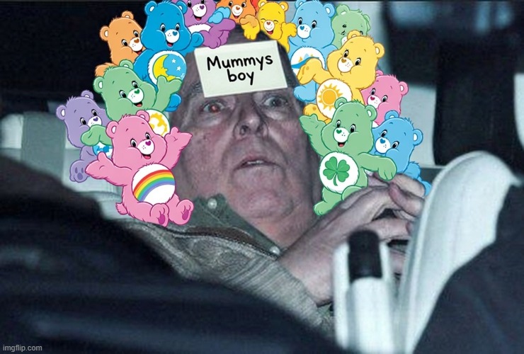 when a 40 yr old man has too many teddy bears....its not a good sign. Although I do like care bears. | image tagged in care bears | made w/ Imgflip meme maker