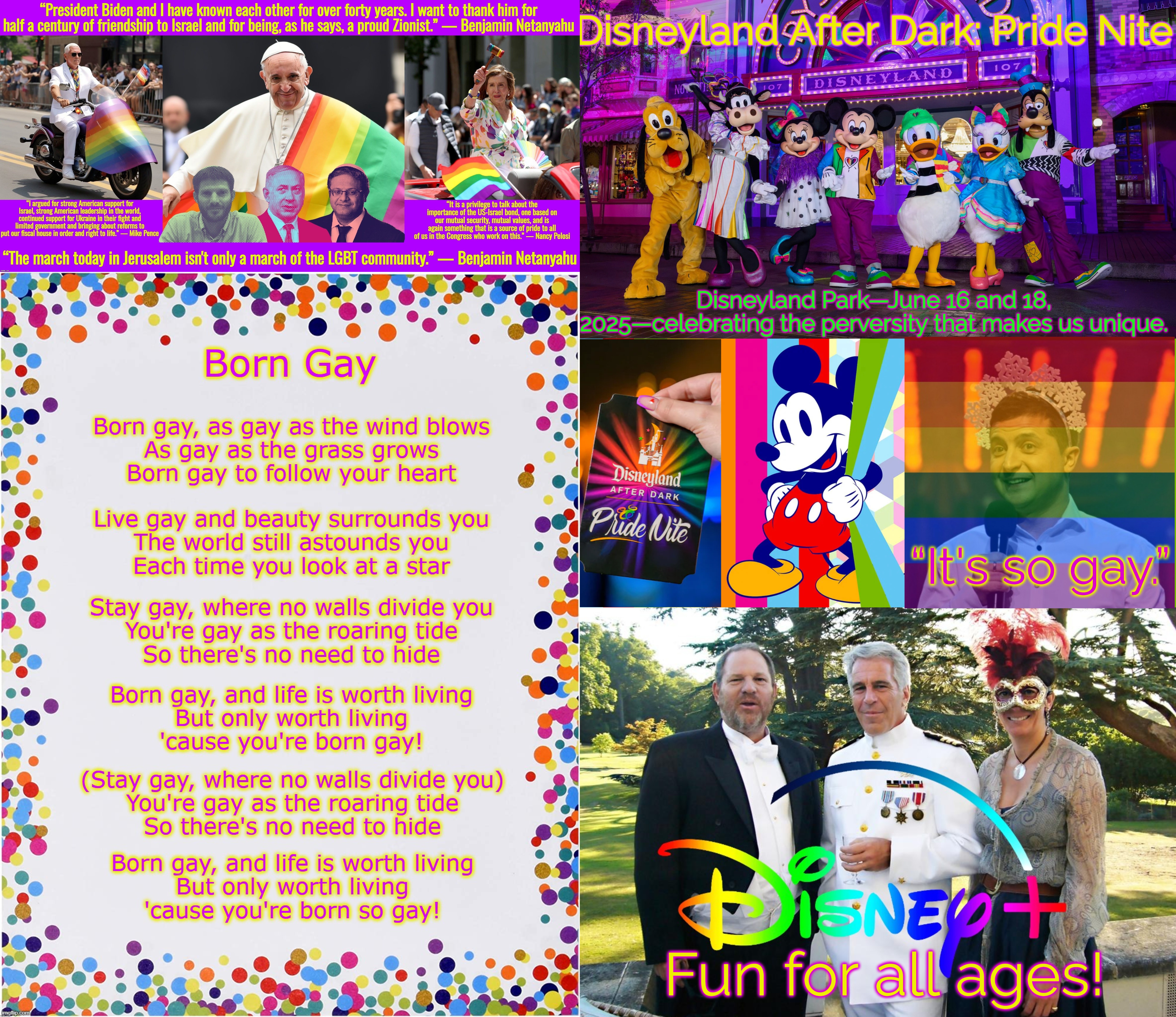 I retort; you deride . . . North Atlantic Transgender Organization? | image tagged in disney,ukraine,israel,jeffrey epstein,mike pence,nancy pelosi | made w/ Imgflip meme maker