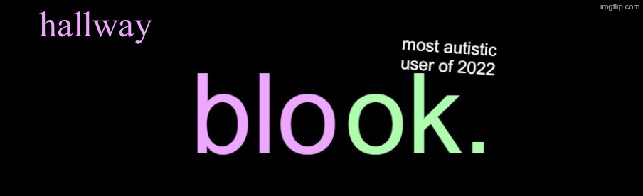 blook 2026 announcement | hallway | image tagged in blook 2026 announcement | made w/ Imgflip meme maker