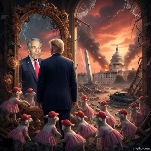 TRUMP MAGA LOSERS | image tagged in trump,loser,jeffrey epstein,epstein,losers,objects in mirror are closer than they appear | made w/ Imgflip meme maker
