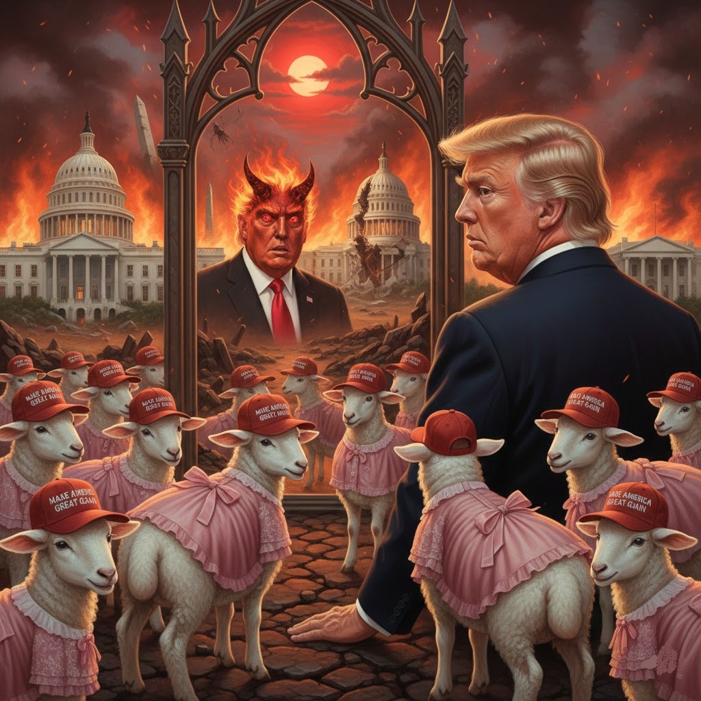 TRUMP MAGA MIRROR LOSERS Blank Meme Template