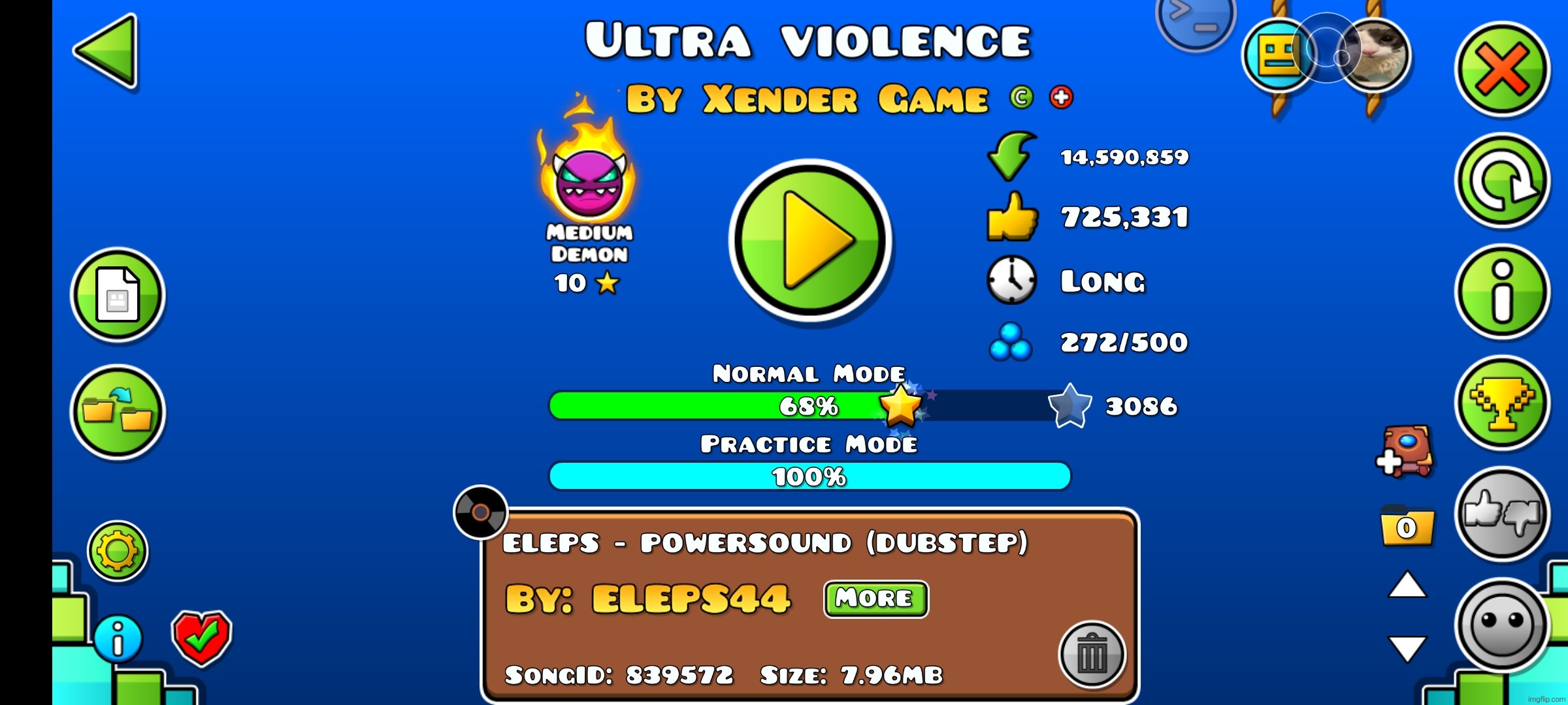 I hate that i only make good progress on hard levels when I don't purposely lock in | made w/ Imgflip meme maker