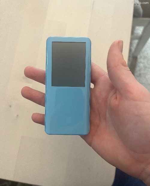 The mp3 player is here | made w/ Imgflip meme maker