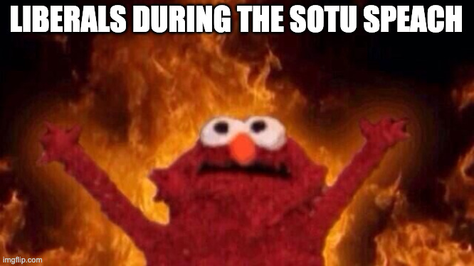 "These people are crazy. I’m telling you, they’re crazy." | LIBERALS DURING THE SOTU SPEACH | image tagged in hellmo | made w/ Imgflip meme maker