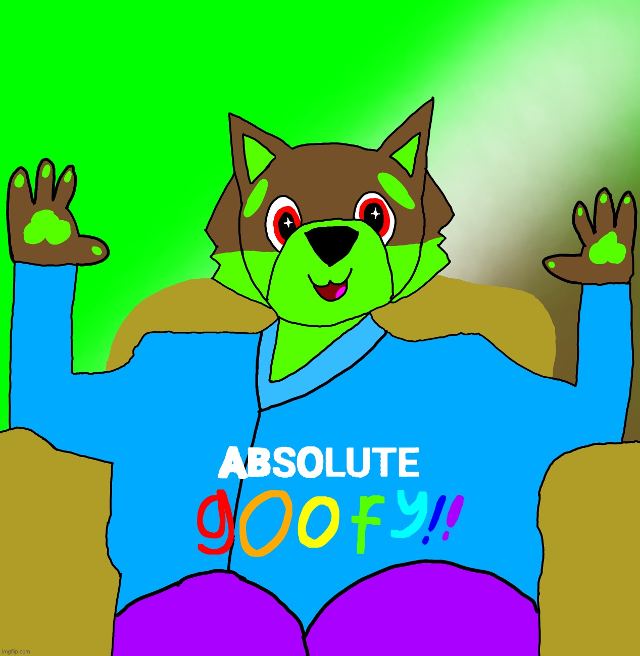 goofy :3 | image tagged in absolute goofy,absolute cinema,furry,wolf,farkas,cute | made w/ Imgflip meme maker