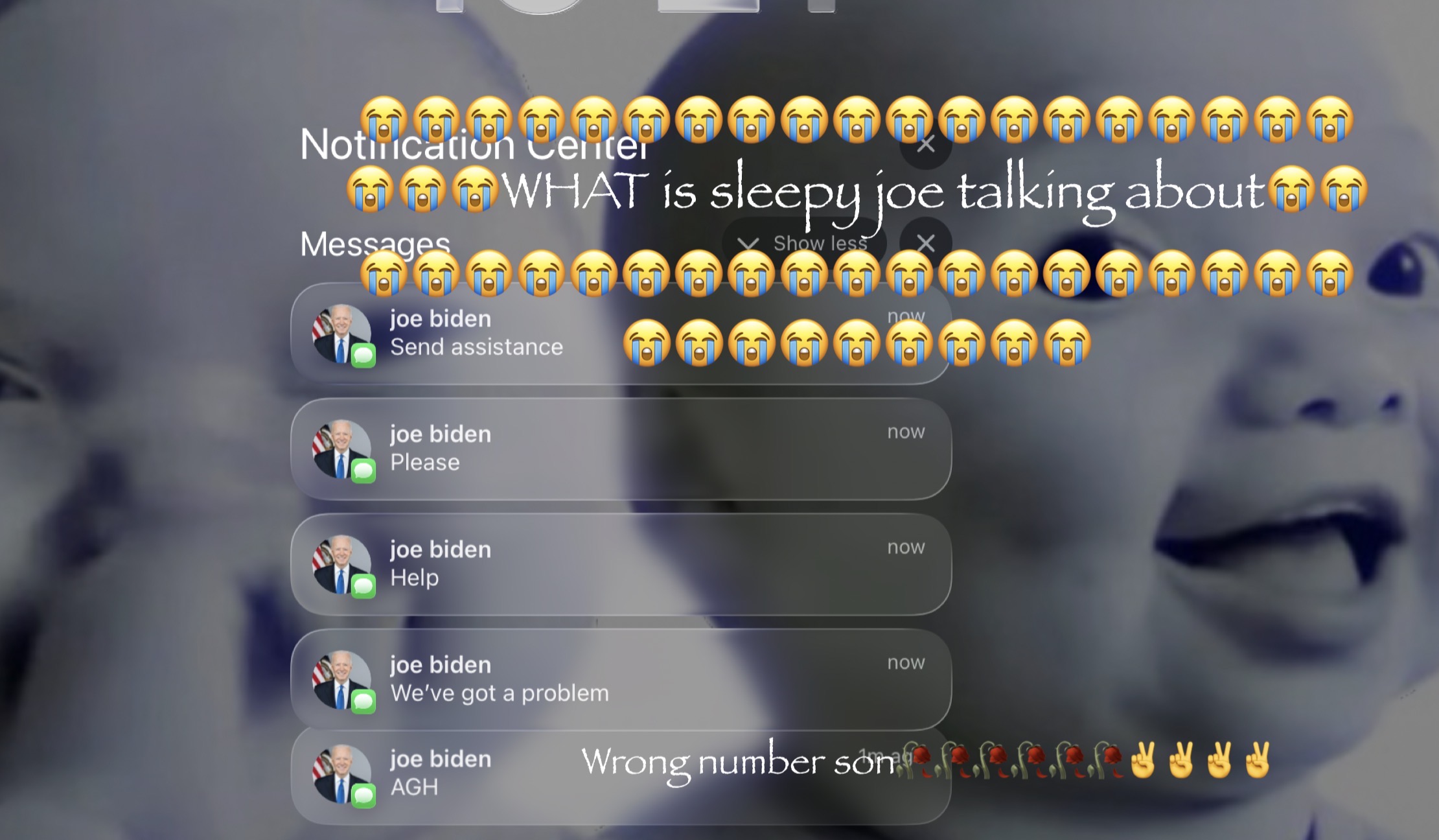 Sleepy joe Blank Meme Template