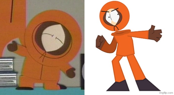 Glow up or Glow down? (Kenny McCormick) | made w/ Imgflip meme maker