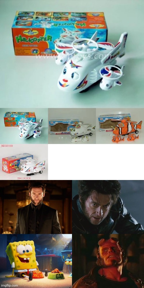 Helicopter High Speed Knock Off Bump and Go Toys Blank Meme Template