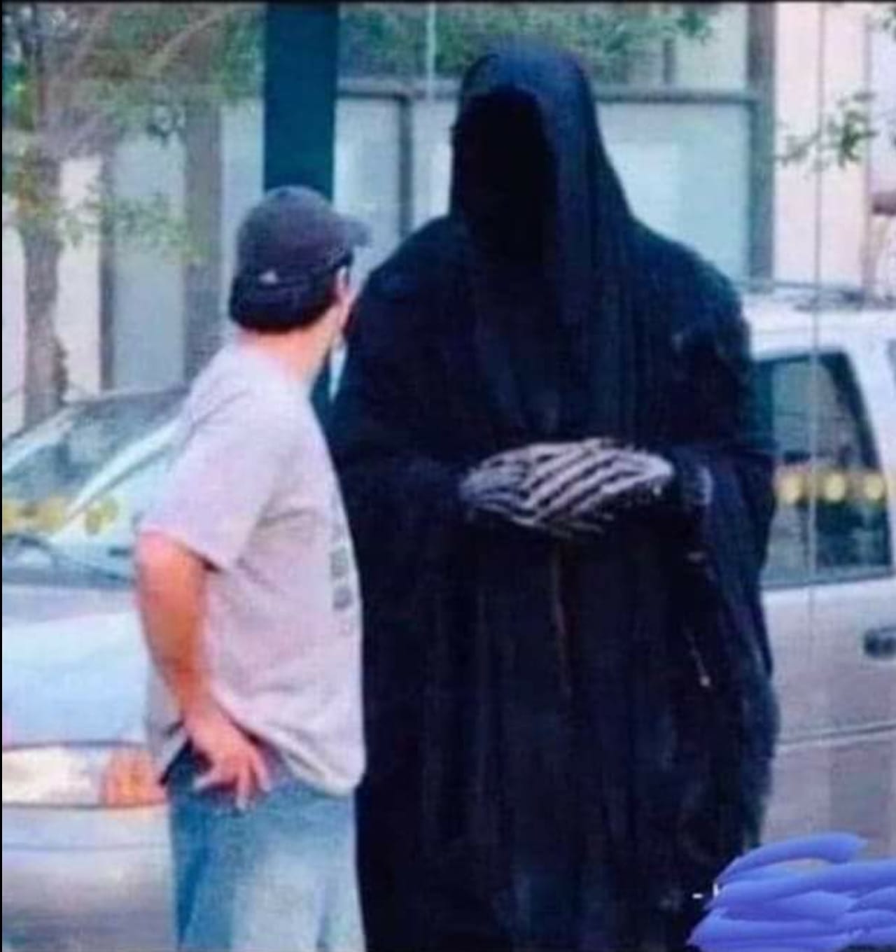 Casual Grim Reaper Blank Meme Template