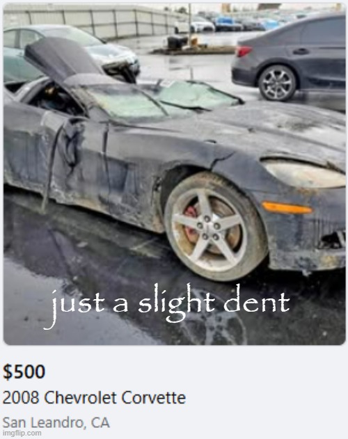 just a slight dent | made w/ Imgflip meme maker