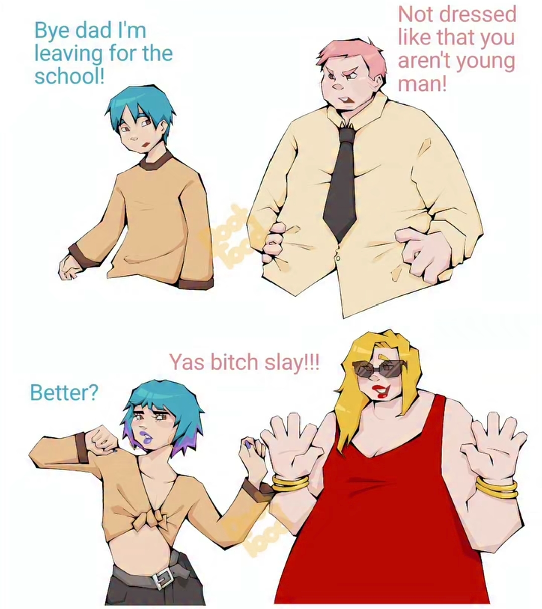 gumball and richard Blank Meme Template