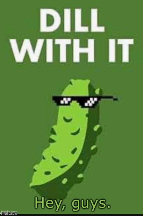 This was my first post on this website | image tagged in dill pickle,memories | made w/ Imgflip meme maker