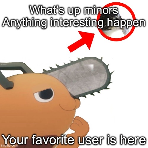 The pooch | What’s up minors
Anything interesting happen; Your favorite user is here | image tagged in the pooch | made w/ Imgflip meme maker