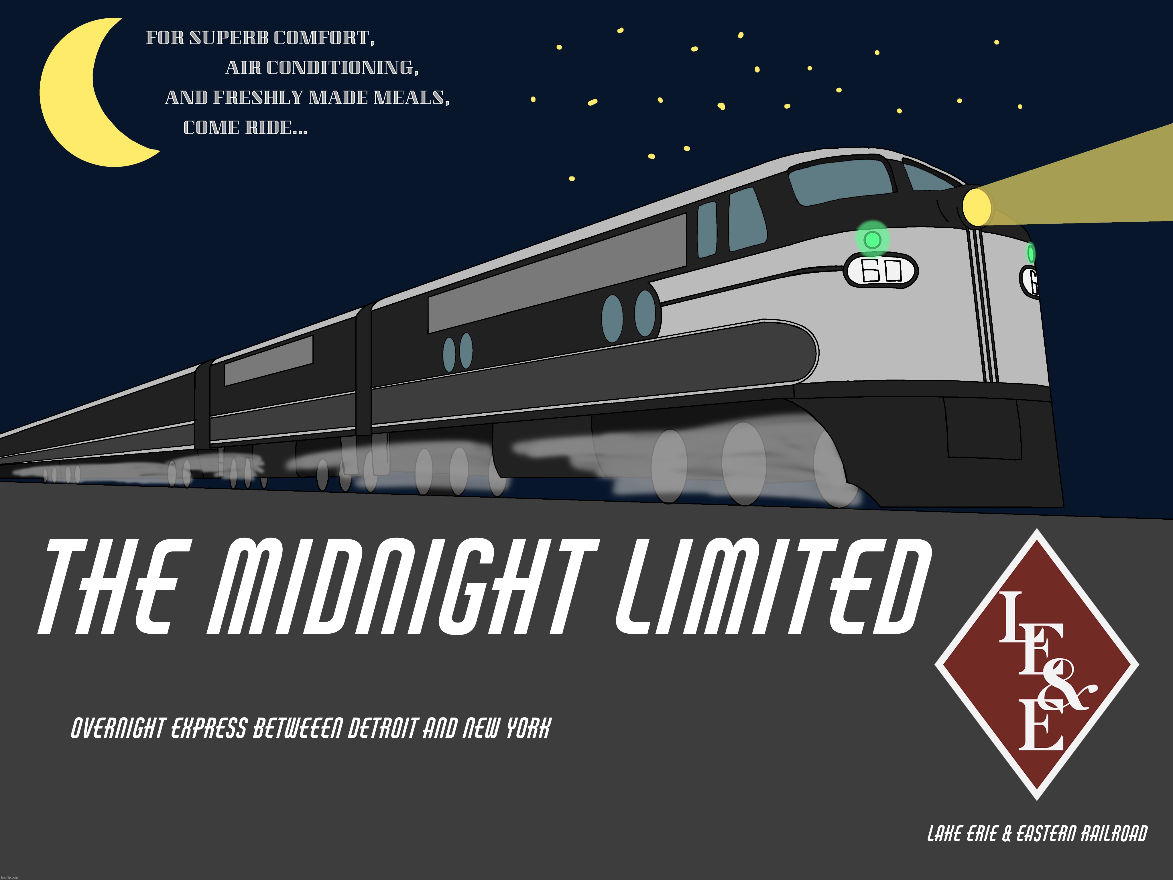 Just made this poster for the railroad that Smudge worked for | made w/ Imgflip meme maker