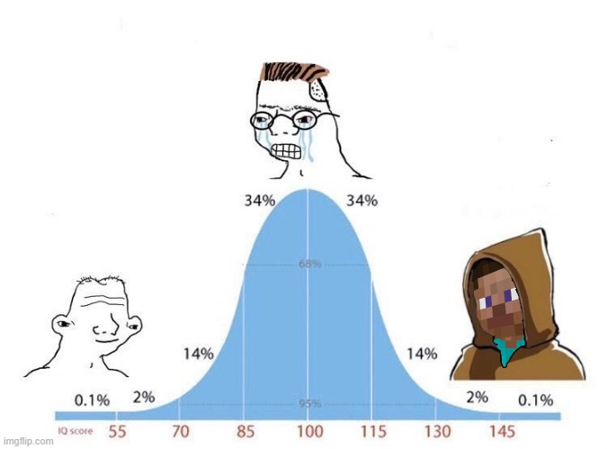 Bell Curve Steve Blank Meme Template