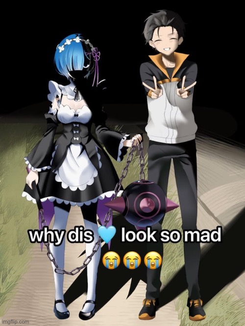 image tagged in re zero,subaru,rem | made w/ Imgflip meme maker