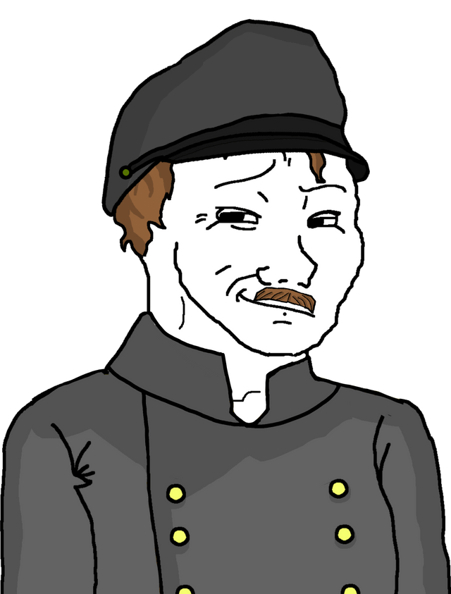 Confederate wojak Blank Meme Template