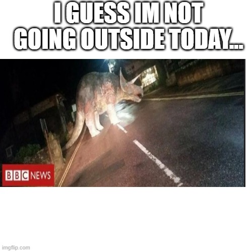 . | I GUESS IM NOT GOING OUTSIDE TODAY... | image tagged in memes,blank transparent square | made w/ Imgflip meme maker