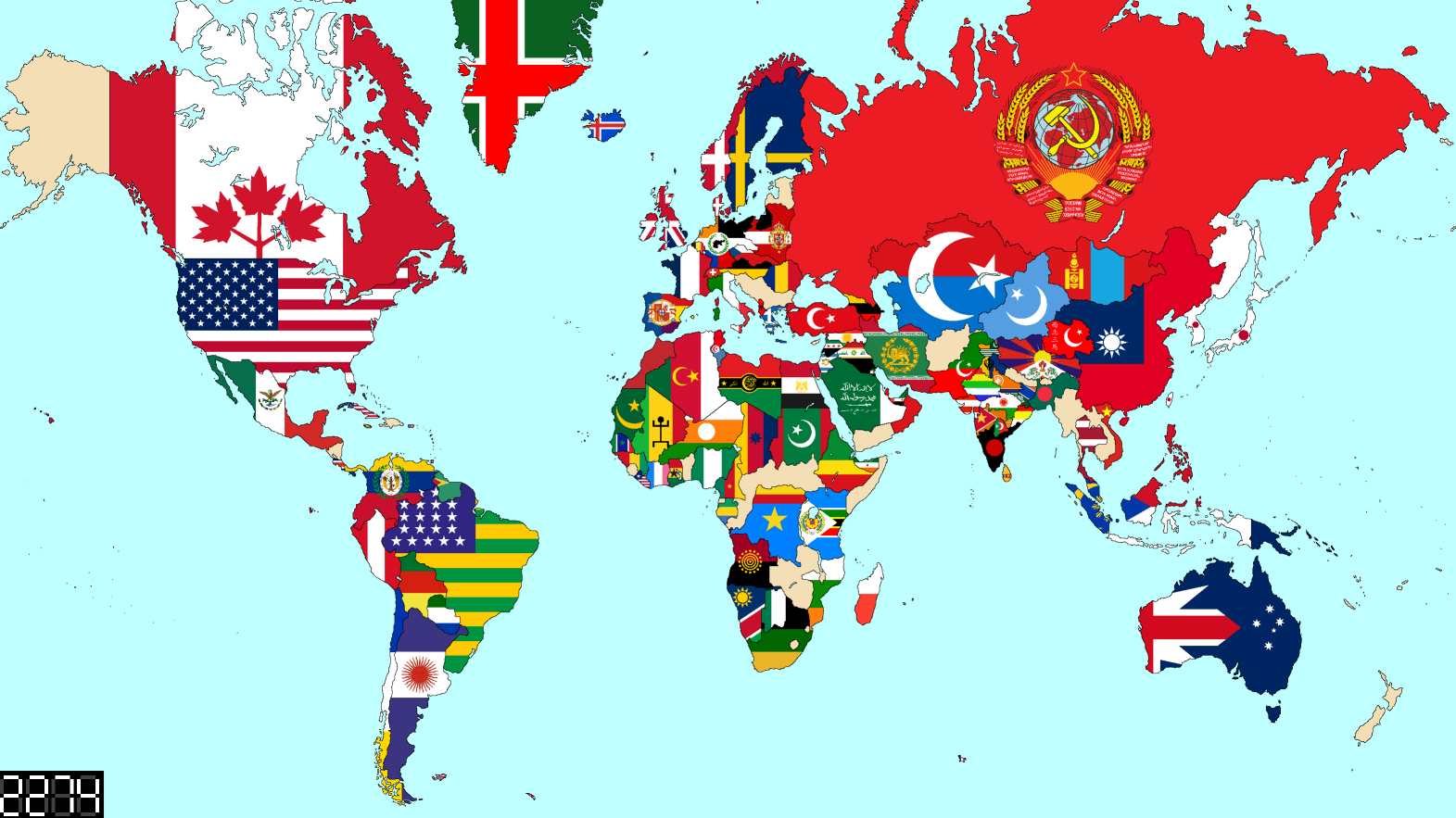 High Quality 2274 world map Blank Meme Template