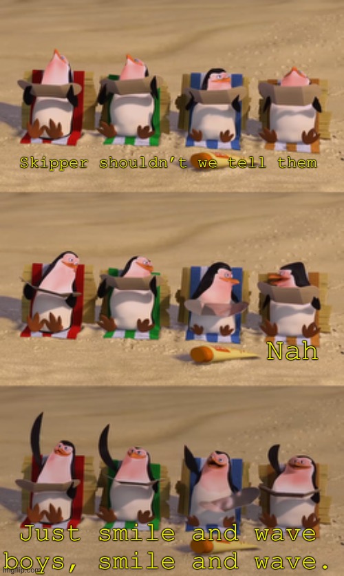 Madagascar penguins Blank Meme Template