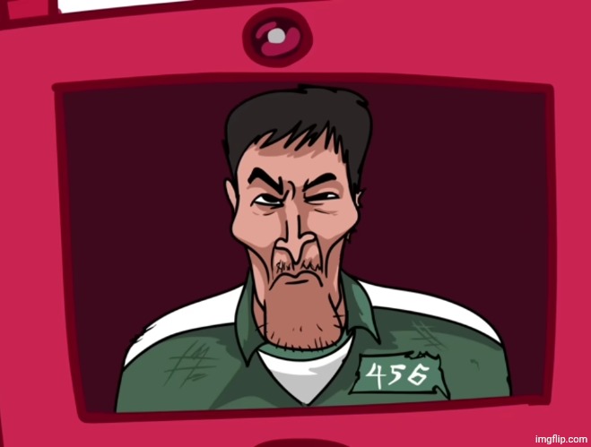 Morning chat | image tagged in seong gi-hun | made w/ Imgflip meme maker