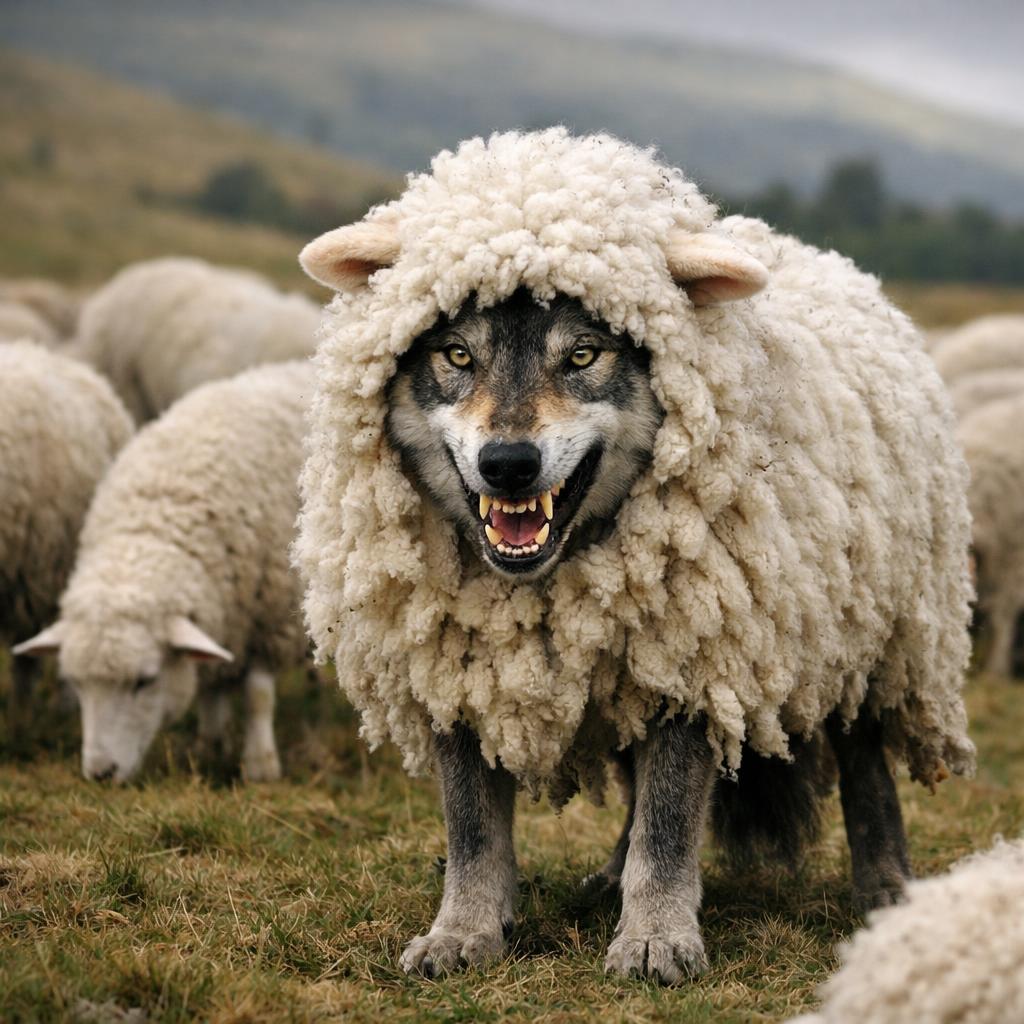 wolf in sheeps clothing Blank Meme Template