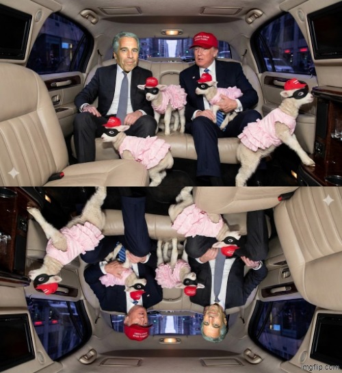 TRUMPSTINE Limousine | image tagged in trump,jeffrey epstein,epstein,zorro,maga,make america great again | made w/ Imgflip meme maker