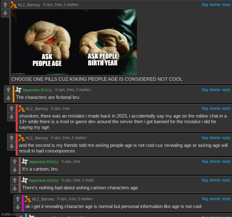 ms memer comments is a whole different mindset how was there an argument over asking people how old they are | made w/ Imgflip meme maker