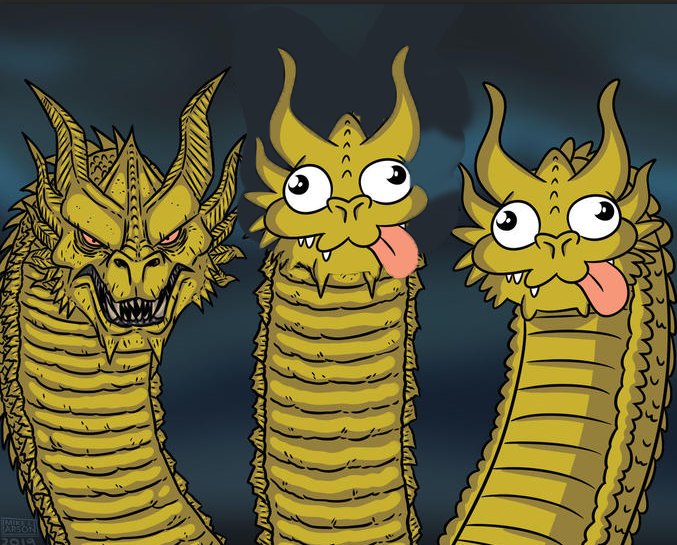 Goofy dragons Blank Meme Template