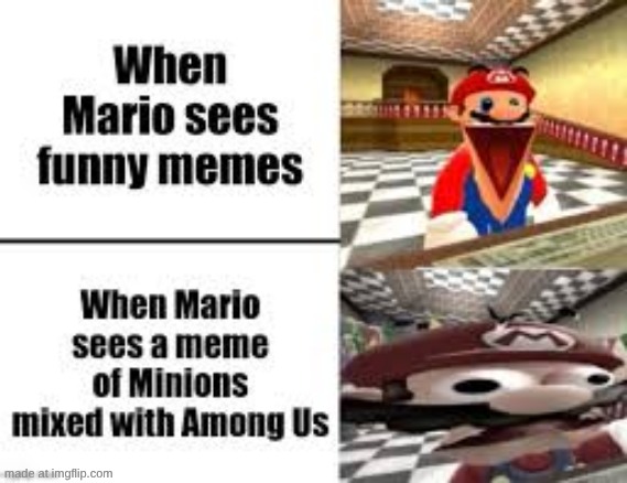 When Mario sees among us | image tagged in mario | made w/ Imgflip meme maker